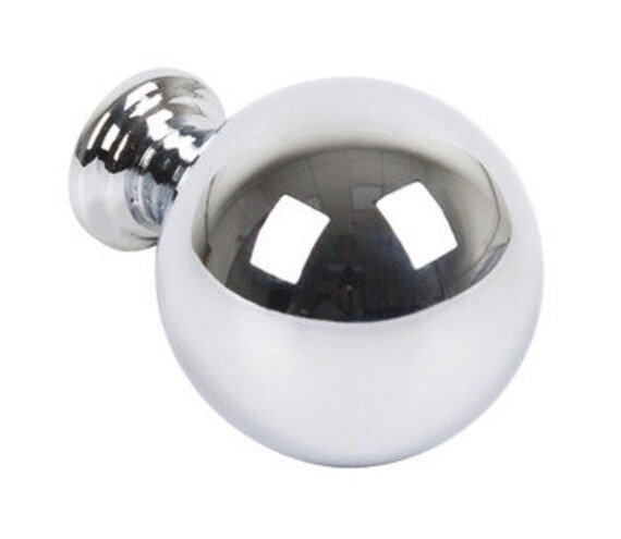 Polished Chrome Drawer Cabinet Pull Knob Handle 30mm Etsy