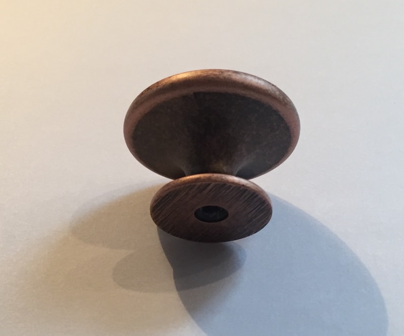 Copper Drawer Knob Handle 38mm Diameter Cupboard Etsy