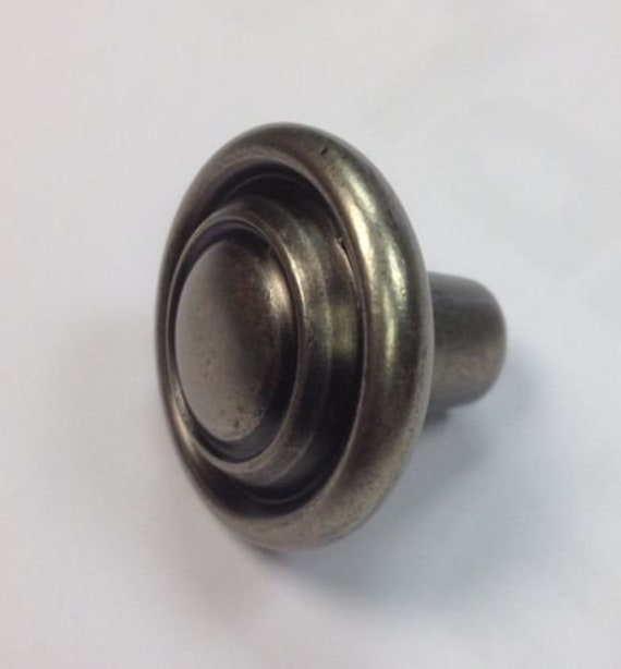 Antique Pewter Effect Kitchen Cupboard Door Handle Button Knob 32mm