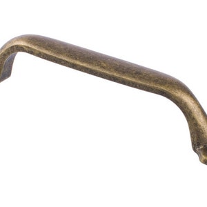 Antique Brass / Bronze Drawer Cabinet D Pull Handle, 96mm Fixing Centres, Cupboard Door Knob or Dresser Drawer Pull
