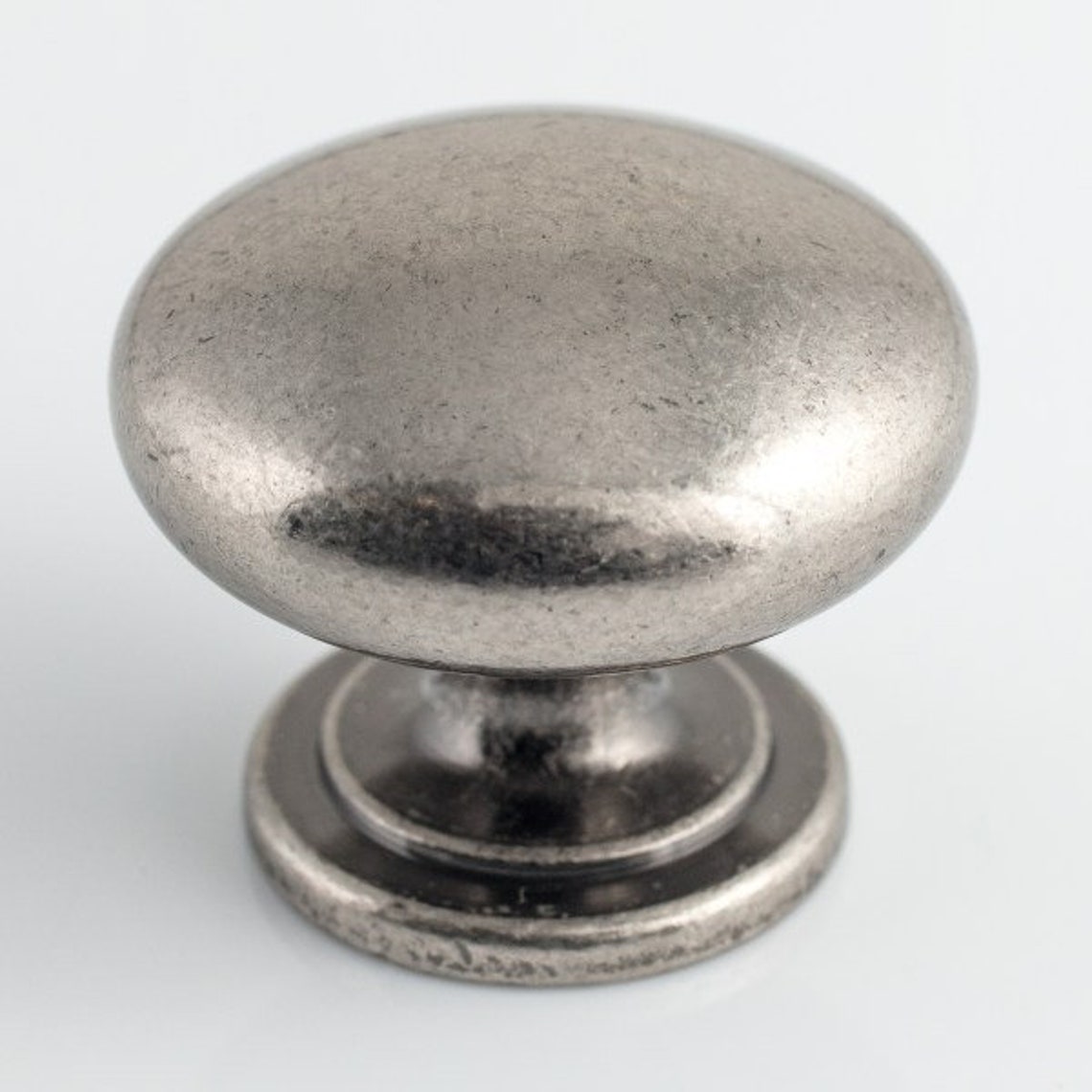 Antique Pewter Effect Kitchen Cupboard Door Handle Knob With Etsy