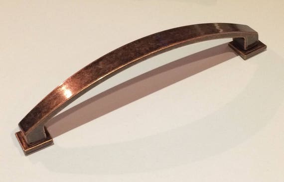 Tapered Antique Copper Drawer Cabinet Handle 128mm Fixing Etsy
