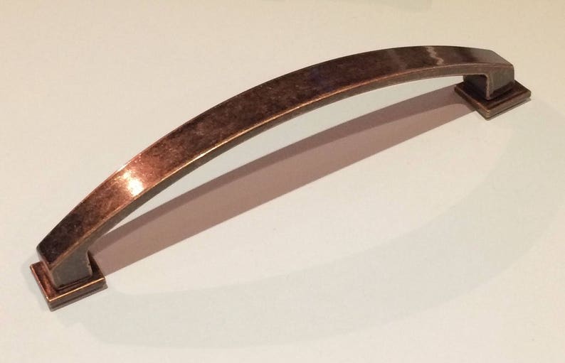 Tapered Antique Copper Drawer Handle 160mm Fixing Etsy UK