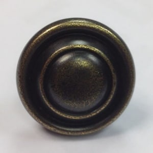 Antique Brass Effect Kitchen Cupboard Door Handle Knob 32mm