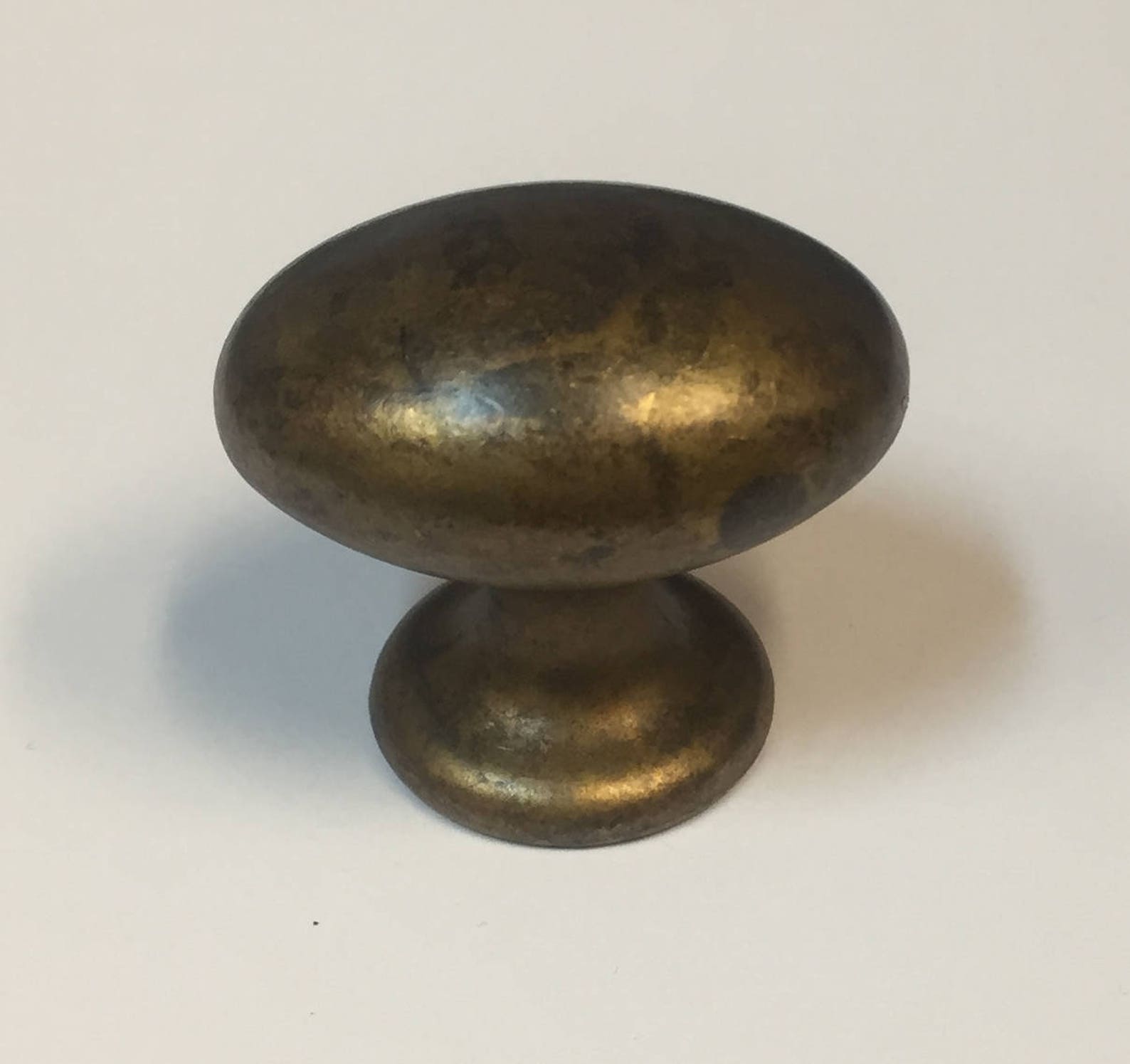 Antique Brass Finish Drawer Oval Knob Handle 40mm Etsy