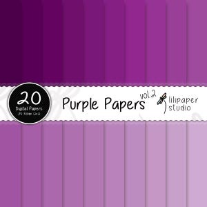 Solid Purple Digital Papers | 20 Seamless Mauve Backgrounds | Lila Digital Scrapbooking Papers | 12x12 JPEG Files | Commercial Use