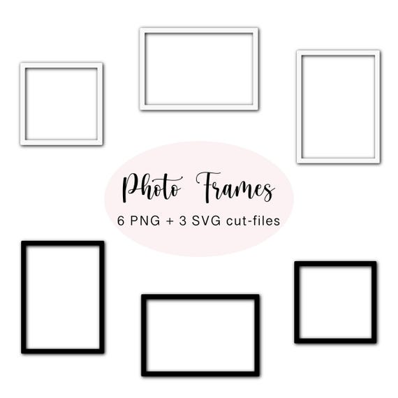 Digital Photo Frames – 6 PNG + 3 SVG – For GoodNotes & Commercial Use