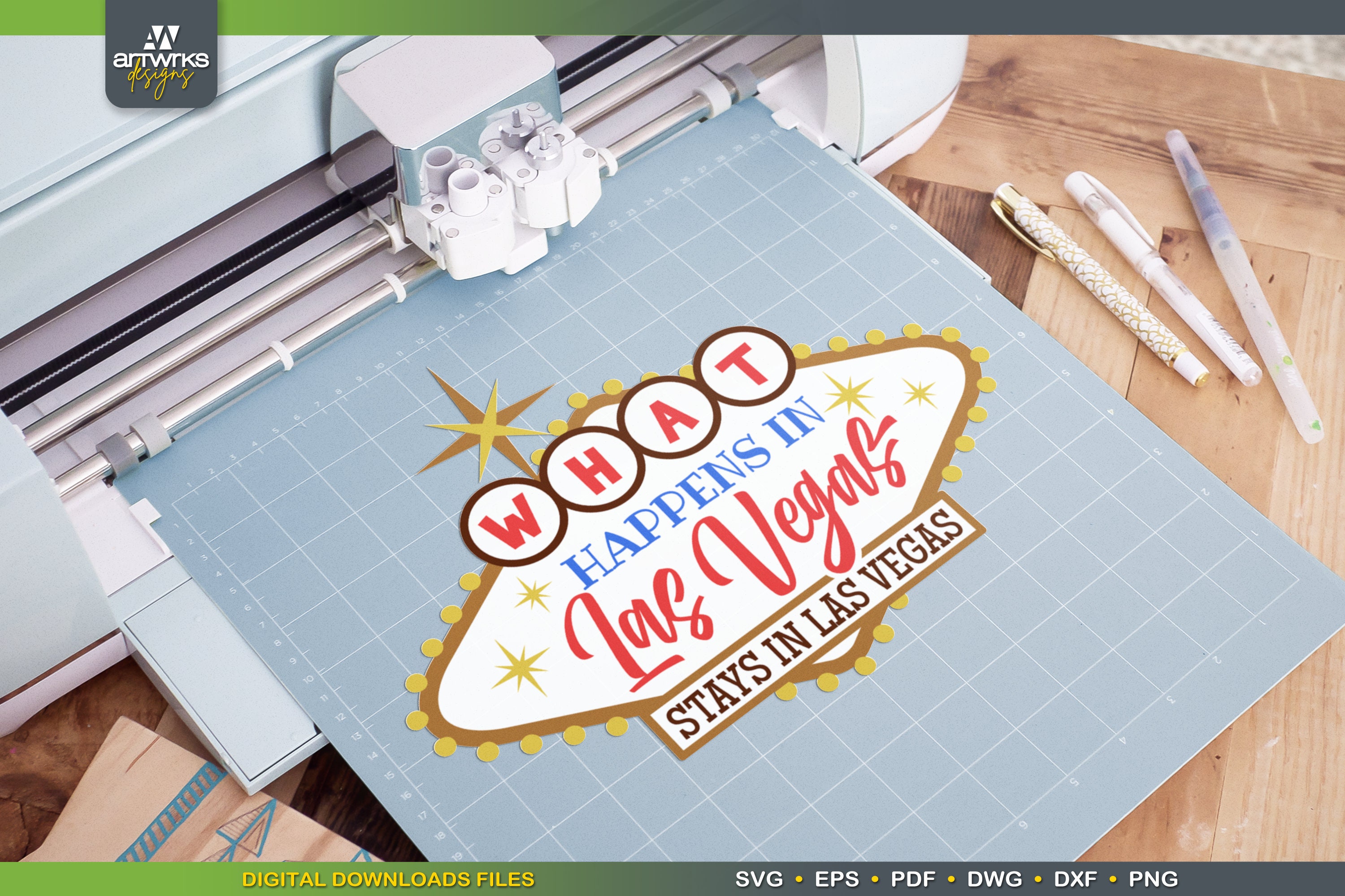 LAS VEGAS Sign What Happens in Vegas SVG Files for Cricut Etsy