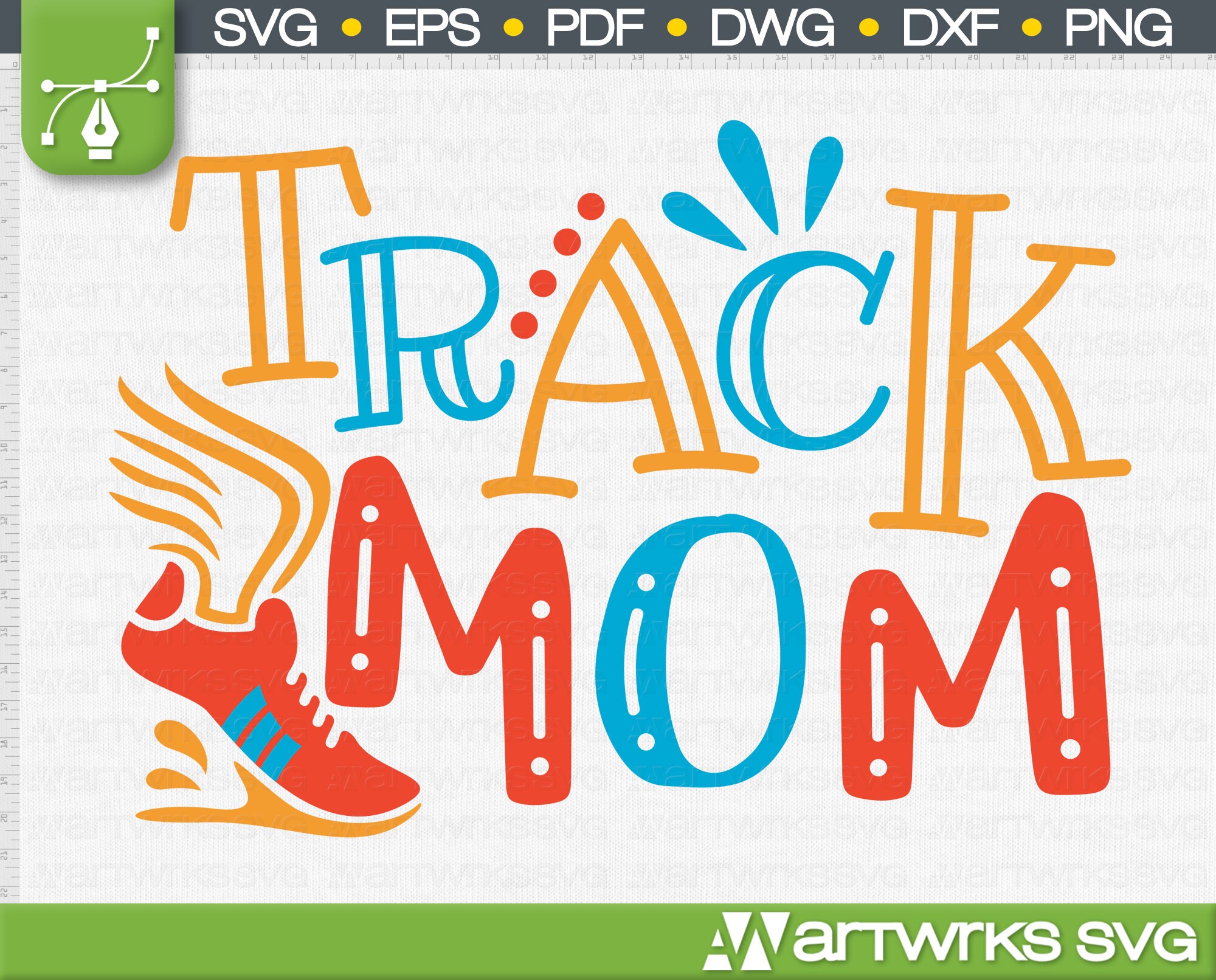 Track and Field Mom Tshirt Design Mom Life Svg by Artworks | Etsy