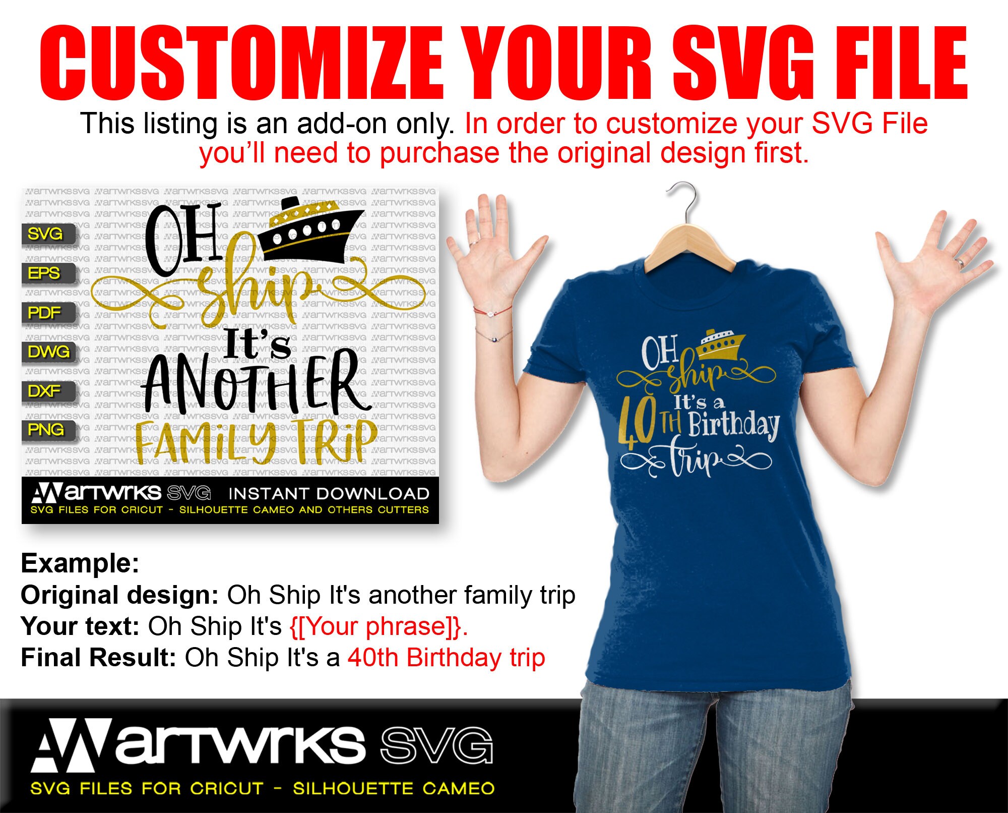Download Personalized Custom Svg Files For Cricut And Silhouette Cameo Etsy