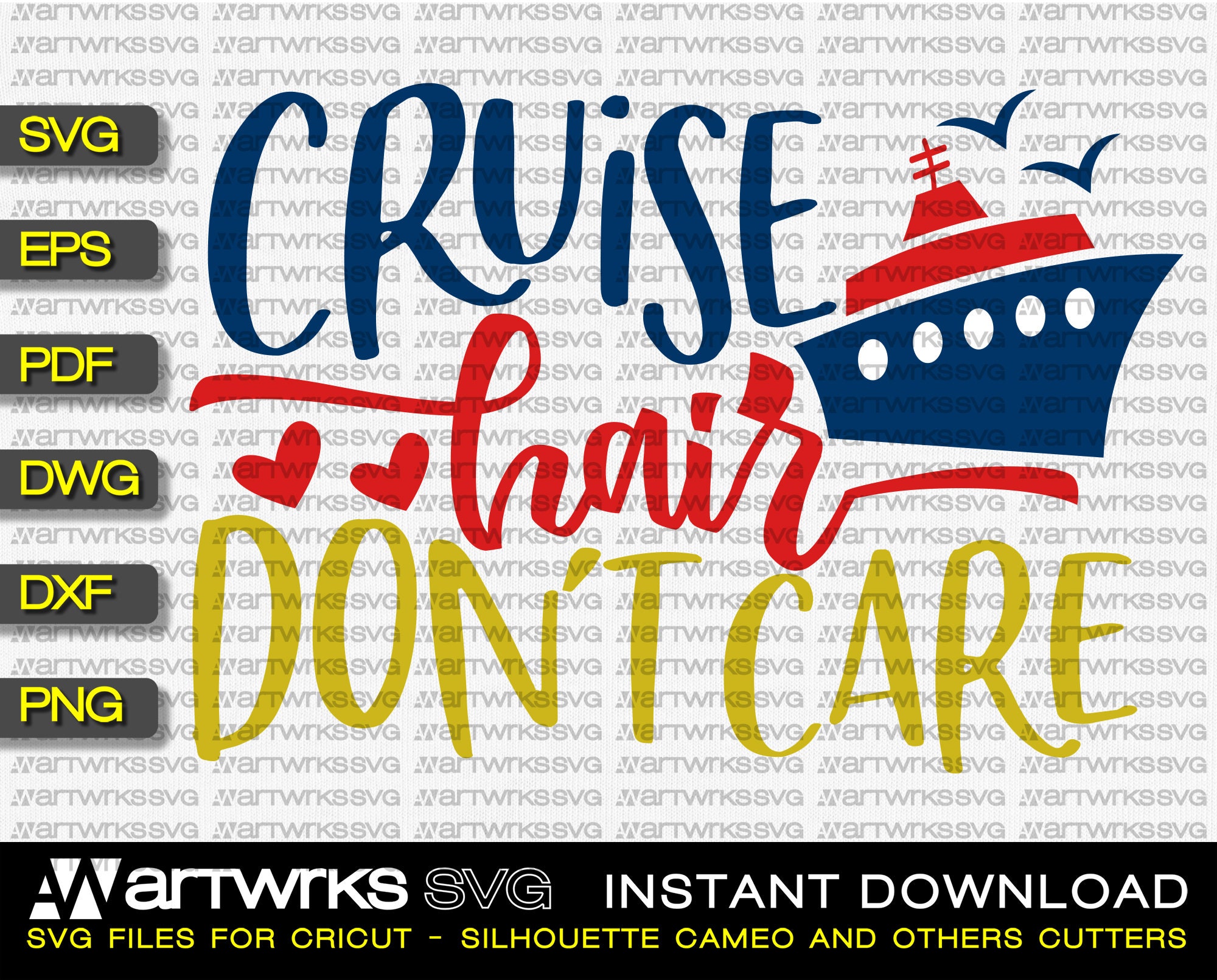 Download Cruise Svg Files For Cricut And Silhouette Cameo Cruise Hair Etsy