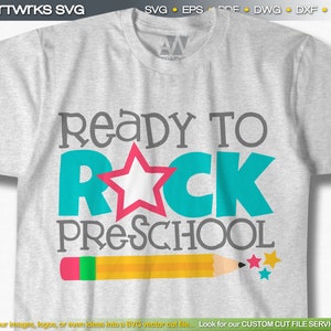 PRESCHOOL SVG | Rock and roll SvG files for cricut and Silhouette SvG file school SvG Pre K SvG by ArtWorks SVG