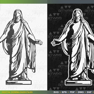 Christus Cut File Lds Christus SVG Religious Cut File Jesus Christ SvG Religious SVG files for Cricut and Silhouette by ArtWorks Designs