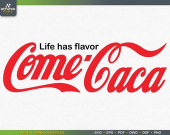 Spanglish SVG file Coca Cola Logo parody funny Quote SVG files for Silhouette Cameo digital cut file by ArtWorks Designs