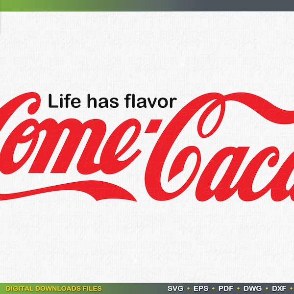 Spanglish SVG file Coca Cola Logo parody funny Quote SVG files for Silhouette Cameo digital cut file by ArtWorks Designs