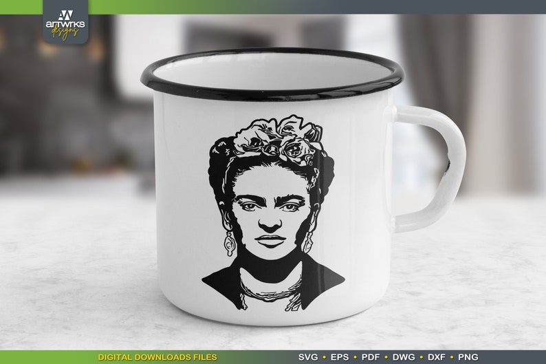 Frida Kahlo Design Mexican SVG Frida Kahlo Art SVG Files - Etsy