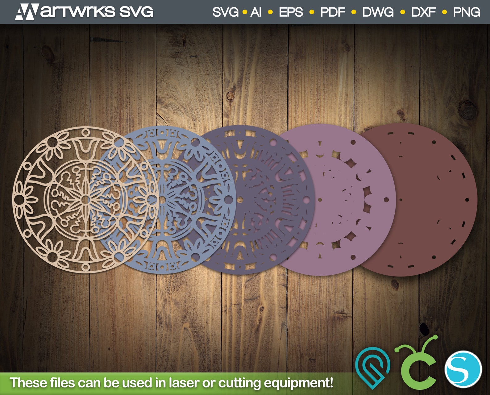 Layered Mandala SVG 3D Mandala SVG Mandala Pattern by - Etsy