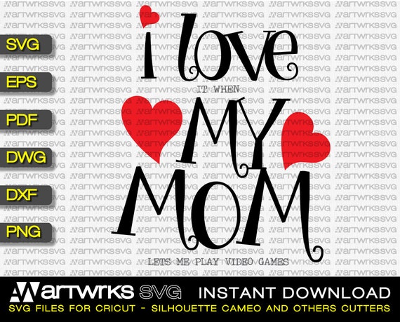 Daughter Gift From Mom Svg Files For Cricut And Silhouette Etsy