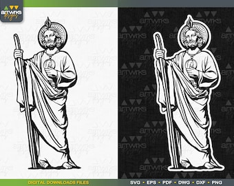 St JUDE THADDEUS SVG  | San Judas SvG | San Judas Tadeo SvG | Religious SvG | Saint Judas | St Jude SvG | Saints SvG by ArtWorks Designs