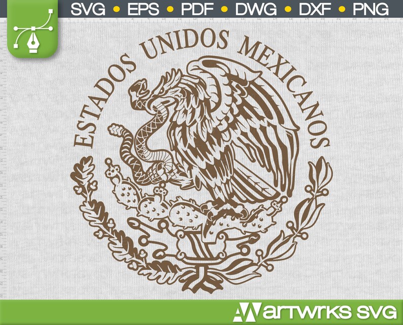 Download Escudo Mexicano sublimation designs Mexico svg Bundle by ...