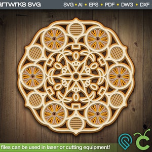 3D Mandala SVG Layered mandala SVG Mandala Svg | Mandala by Artworks SVG