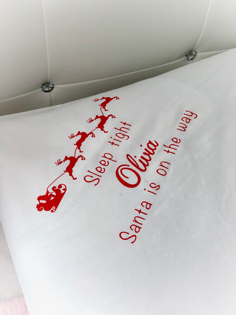 Personalised Night Before Christmas Pillow Case. Santa. Etsy