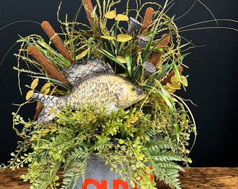 Vintage Old Pal Minnow Bucket Crappie Arrangement