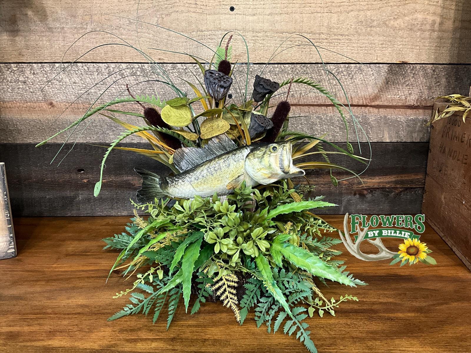 Bass Fish Arrangement, Fishing Centerpiece, Fish Decor, Lake Life  Arrangement, Fishing Lodge Decor, Cabin Table Piece - Etsy, image size:1600x1200