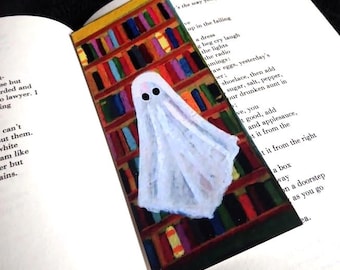 Ghost Bookmark - In the Haunted Library