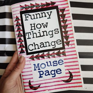 Haiku Zine - Full Color Printed Cut and Paste Zine - Funny How Things Change - 5.5&quot; x 8.5&quot;