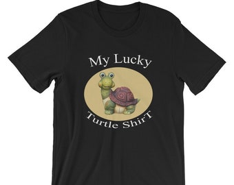 Lucky Turtle T-Shirt – Graphic Tee, Turtle Lover Gift