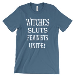 Heksensletten feministen verenigt u! - Feministisch T-shirt afbeelding 7