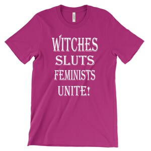 Heksensletten feministen verenigt u! - Feministisch T-shirt afbeelding 9