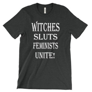 Heksensletten feministen verenigt u! - Feministisch T-shirt afbeelding 3