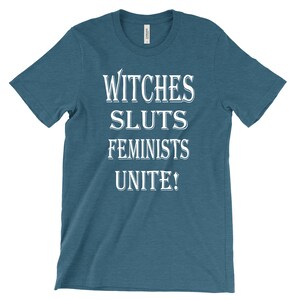 Heksensletten feministen verenigt u! - Feministisch T-shirt afbeelding 6