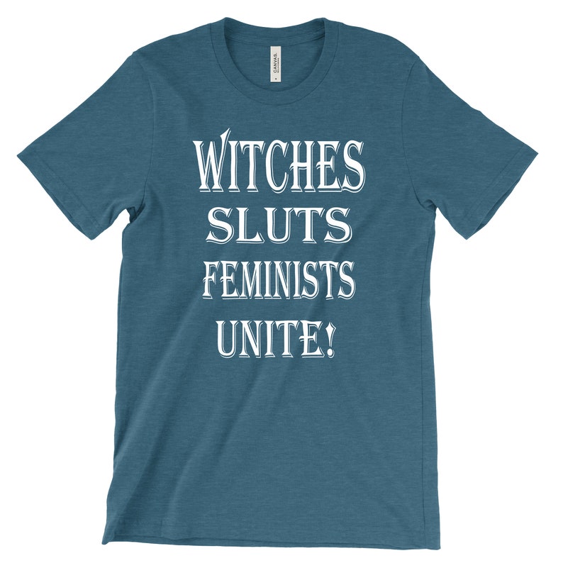 Heksensletten feministen verenigt u! - Feministisch T-shirt afbeelding 6