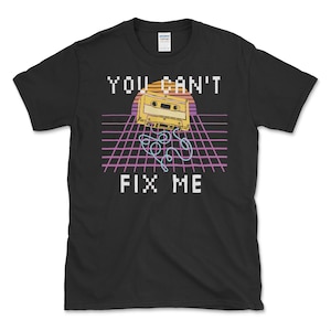 Retro Broken Cassette Tape Vaporwave T-Shirt / Vintage 80&#39;s style / Outrun art / Vaporwave Aesthetic / Synthwave Birthday Gifts