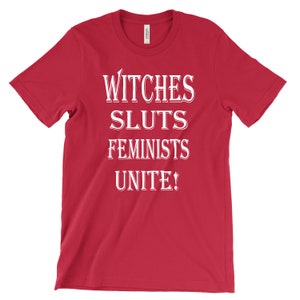 Heksensletten feministen verenigt u! - Feministisch T-shirt afbeelding 8
