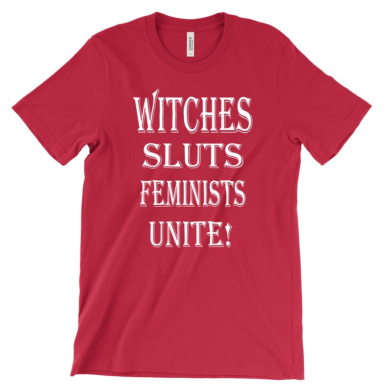 Heksensletten feministen verenigt u! - Feministisch T-shirt afbeelding 8