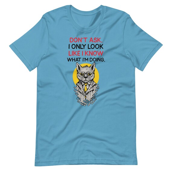 Buy Cat T Shirts Casual T Shirts Funny Slogan T Shirts Cat