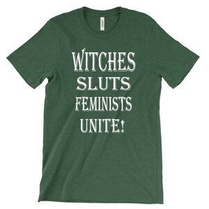 Heksensletten feministen verenigt u! - Feministisch T-shirt afbeelding 4