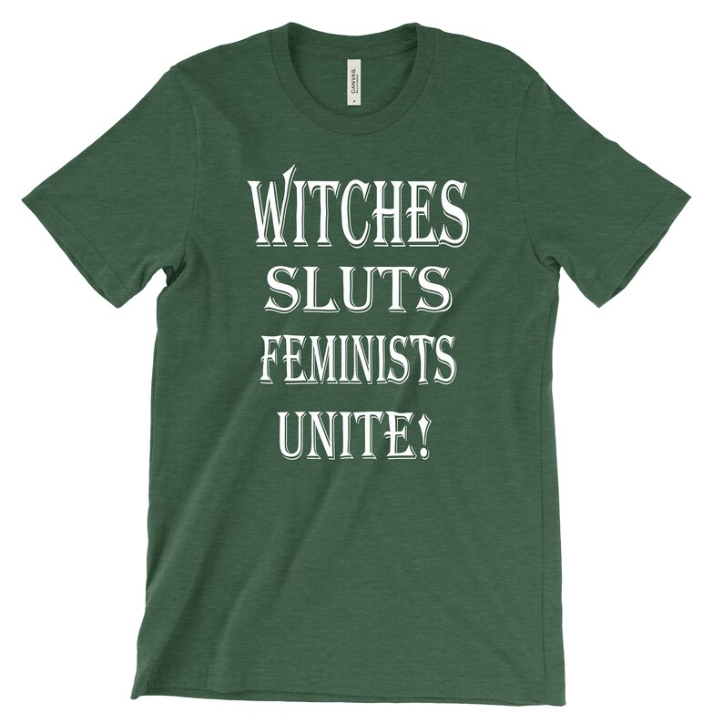 Heksensletten feministen verenigt u! - Feministisch T-shirt afbeelding 4