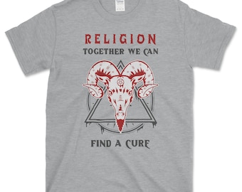Baphomet Graphic T-Shirt: Anti-Religion Atheist Tee