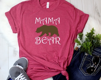 Camiseta Mamá Osa: Camiseta Gráfica de Mamá Protectora