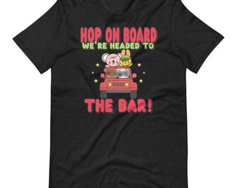 Kawaii Bar Crawl T-Shirt: Funny Drinking Buddies Tee