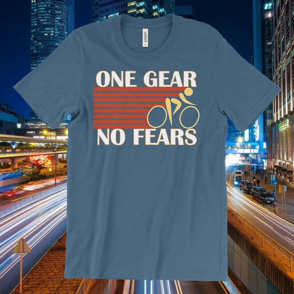 Fixed Gear Bike T Shirt / No Brake Fixed Gear Shirt / Fixie Bicycle Shirt / Bicycle Rider / Biking Gifts / Track Bike Shirt