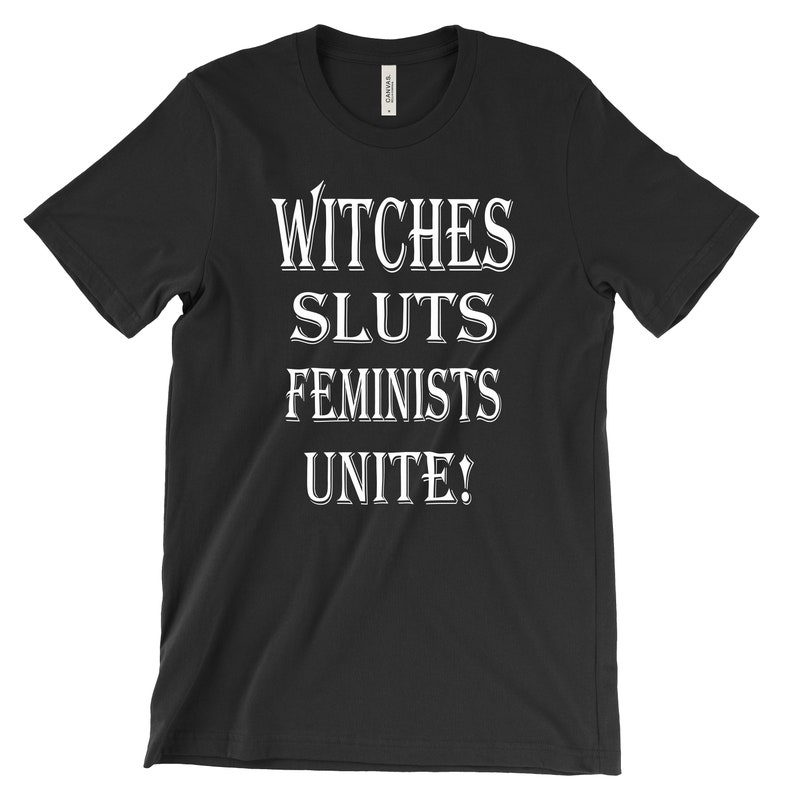 Heksensletten feministen verenigt u! - Feministisch T-shirt afbeelding 2