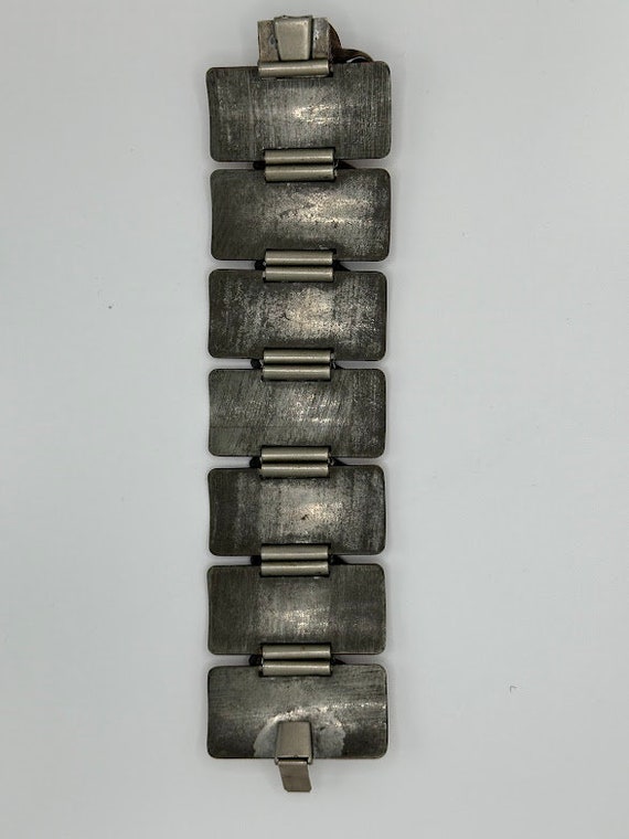 Rebajes Copper Leaf Scroll Bracelet Mid-Century - image 4