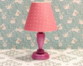 Dollhouse lamp 1:12, table lamp, dollhouse illumination, lamp decoration