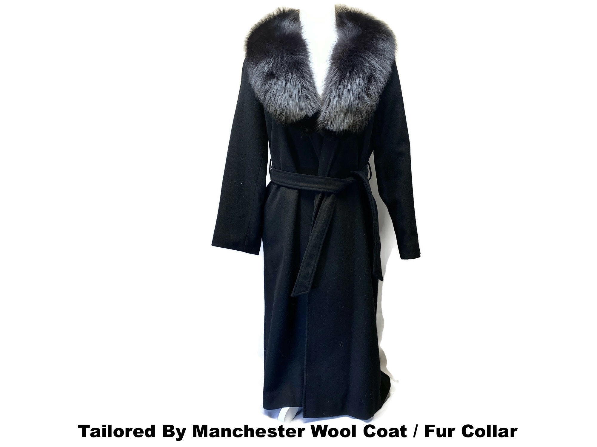 Vintage Fox Fur Trim Coat - Etsy